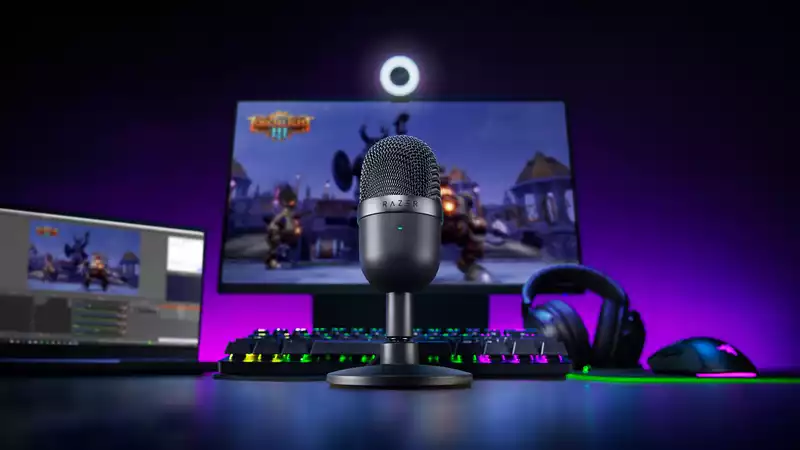 Razer's new pill-shaped microphone, the Seiren Mini, costs only $50