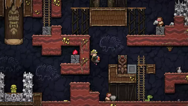 Watch the speedrunners in "Spelunky 2" complete the game in under four minutes.