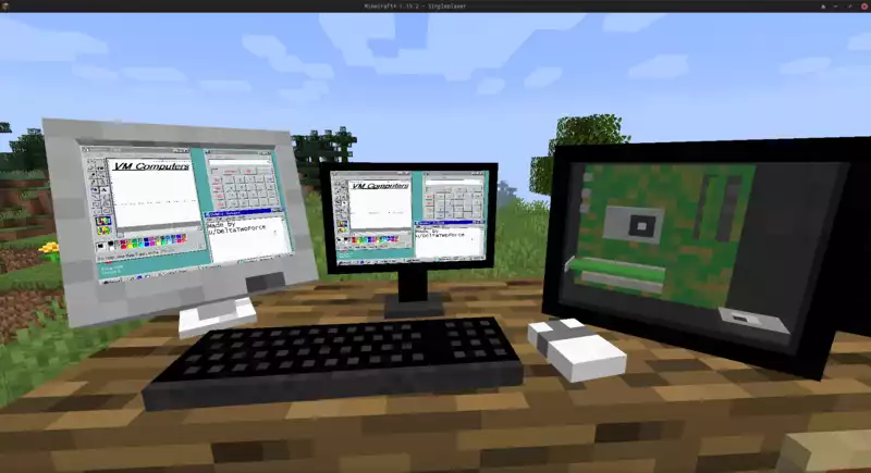 With this Minecraft mod, you can create a PC in the game.