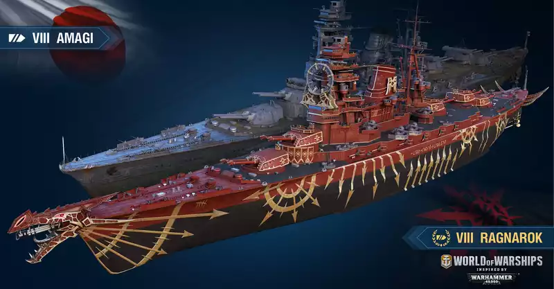 World of Warships Clashes with Warhammer 40K