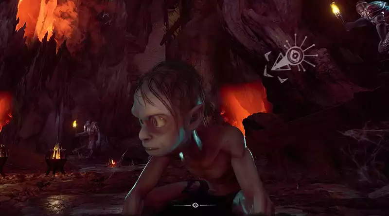 Lord of the Rings Gollum screenshots, showing off the filthy protagonist.