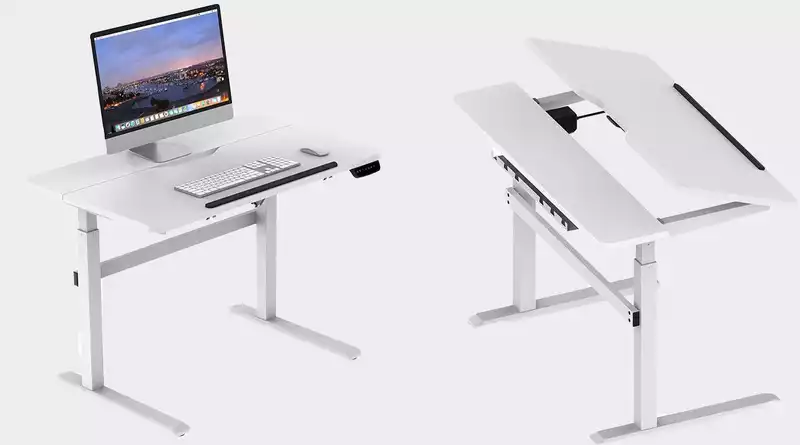 A smart electric desk that can sit or stand is reasonably priced at $260.