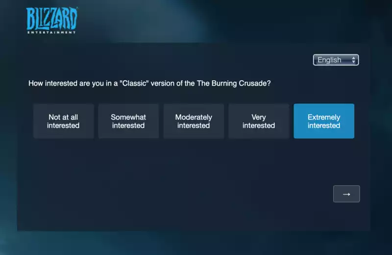 Blizzard Polls "World of Warcraft Classic" Players on Possible "The Burning Crusade Classic"