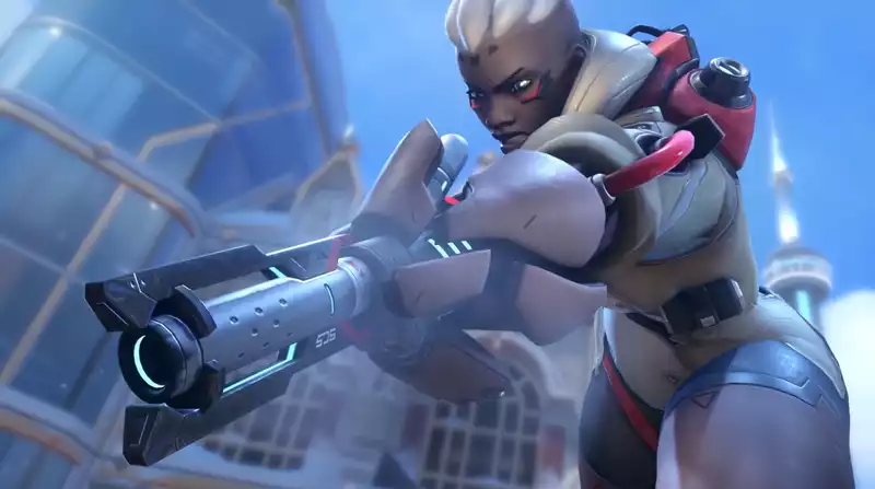 Check out Sojourn's devastating railgun in Overwatch 2.