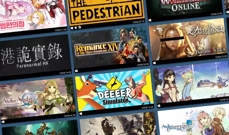 The developer was banned from Steam for displaying "Very Positive" on Steam.