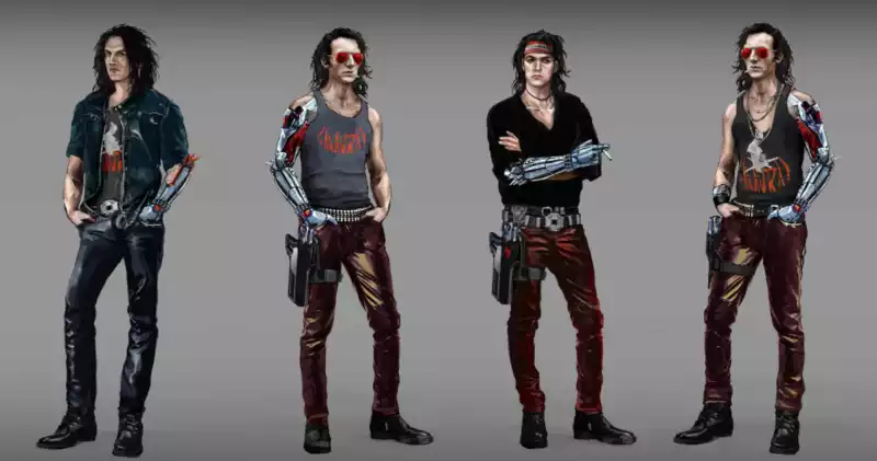 Johnny Silverhand in Cyberpunk 2077 before he became Keanu Reeves.