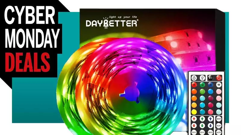 Screw that: a 32-foot-long RGB LED strip sells for $16.37.