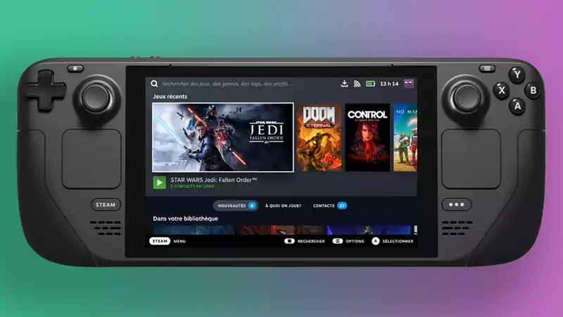 Steam's Big Picture mode replaces Steam Deck's UI.