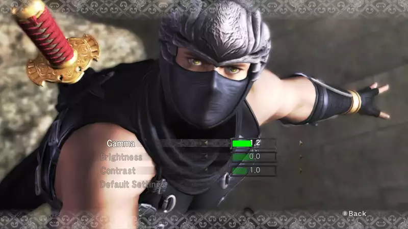 One month after its release, Ninja Gaiden finally has an in-game graphics option!