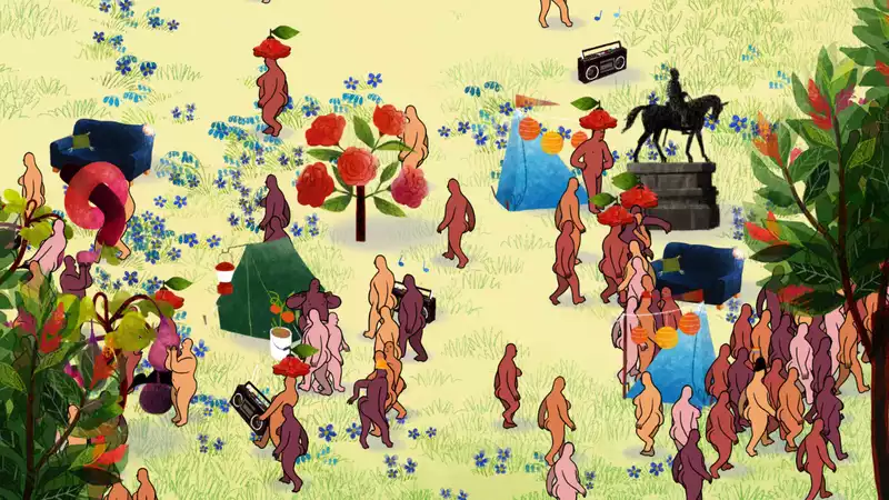 Tend and nurture a garden full of naked festival-goers