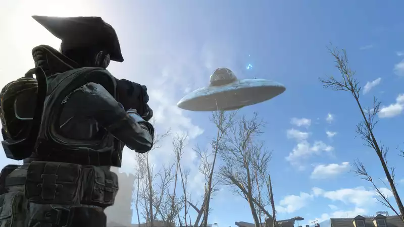 Add close combat to Fallout 4 with this alien invasion mod!