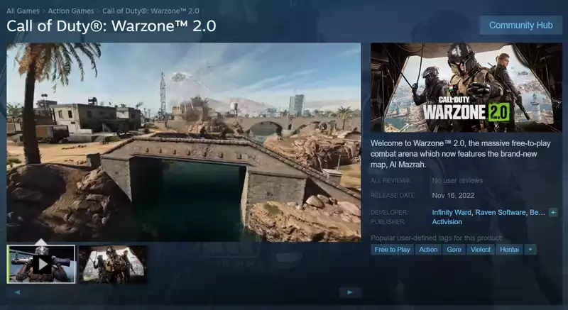 Warzone comes to Steam for the first time