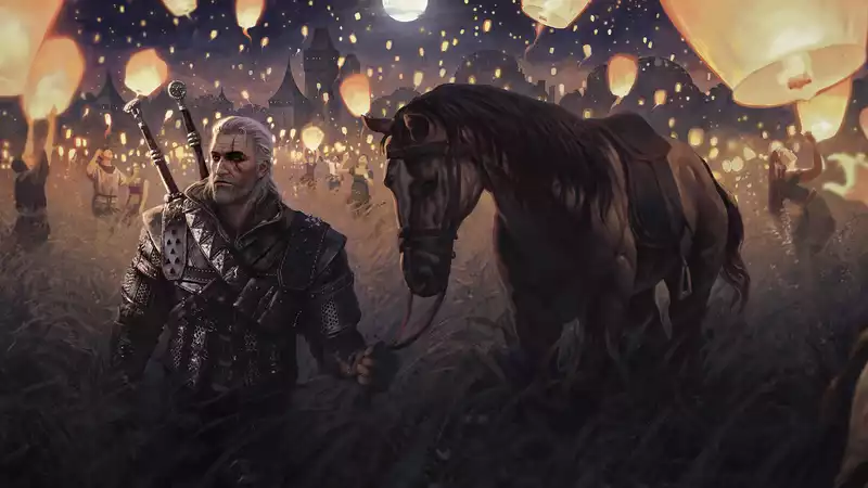 Geralt's horse can now be a pet in The Witcher 3.