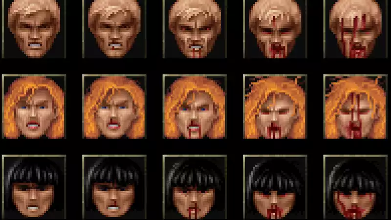 Rise of the Triad Ludicrous Edition Remastered Edition has an optional Doom-style HUD with a painful face.