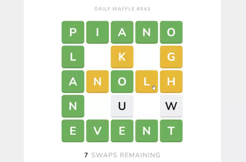 Wordle players should try Waffle, a daily word puzzle that is more popular than the actual waffle.