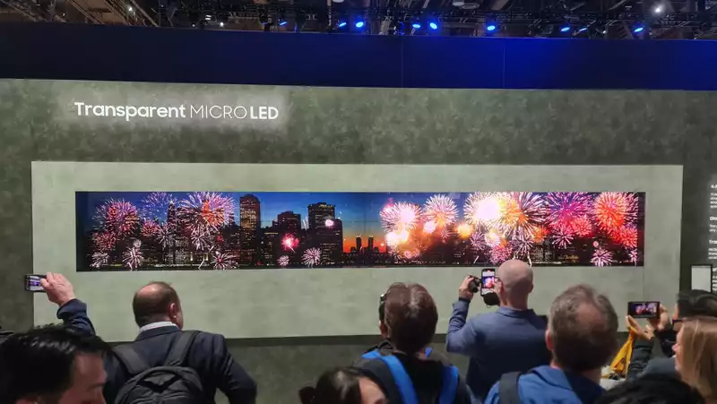 Samsung and LG showcase transparent screens at CES 2024.