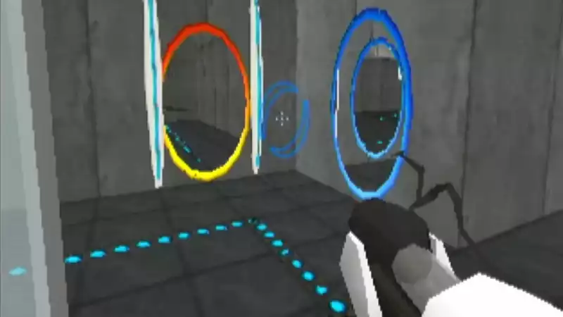 Portal 64, the "first slice" of two-thirds of the game's test chambers available for play.