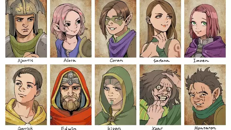 The creators of Delicious in Dungeon drew portraits of the cast of Baldur's Gate 1 and 2 for use in the game.