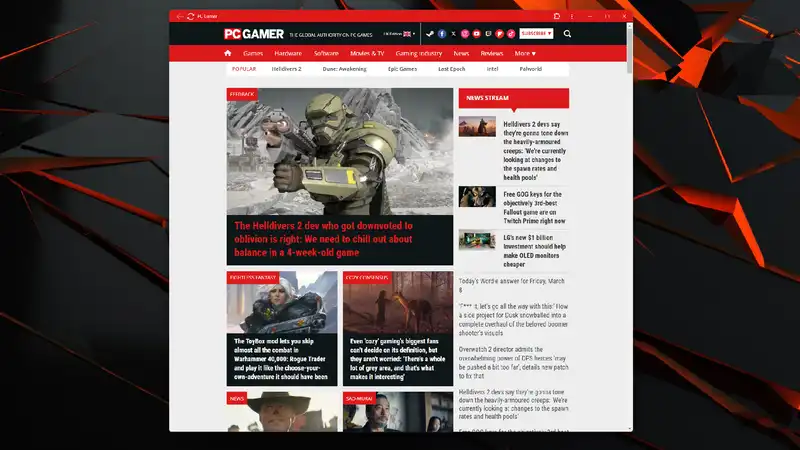 With the latest build of Chrome Canary, PC Gamer can be installed as an app on the desktop.