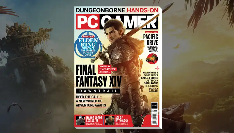 New issue of PC Gamer magazine is out now: Final Fantasy XIV: Dawn Trail.