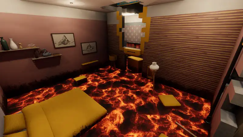 House Flipper 2 is now a platformer with a new "The Floor Is Lava" mode.