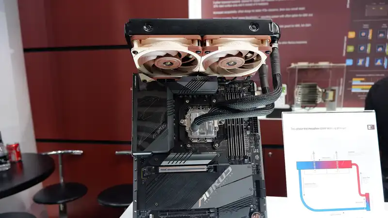 Liquid Coolers without pumps: Noctua is working on a prototype that targets "AIO-level performance