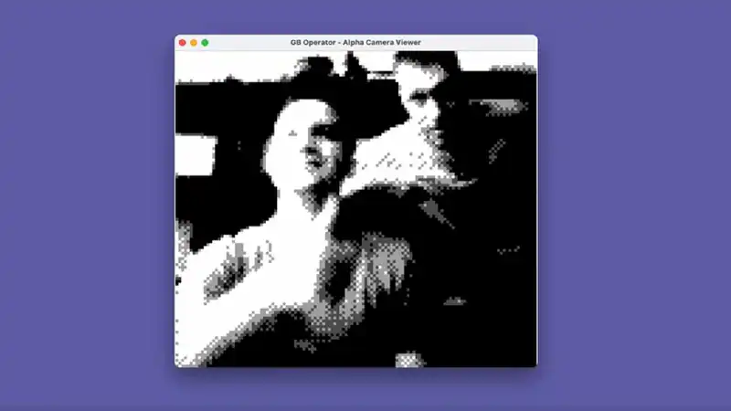 The Game Boy camera can now be used as a webcam, providing a 16,000 pixel black and white image.