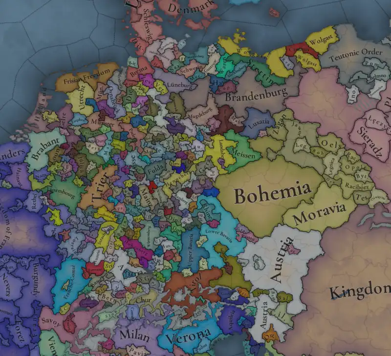 Ridiculously Detailed Holy Roman Empire Map from Previously Unreleased “Europa Universalis 5” Wows Grand Strategy Fans