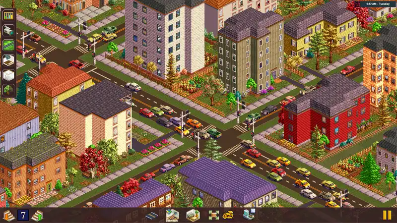 The makers of this retro city builder want to include events such as bank robberies, police chases, and zombie outbreaks.